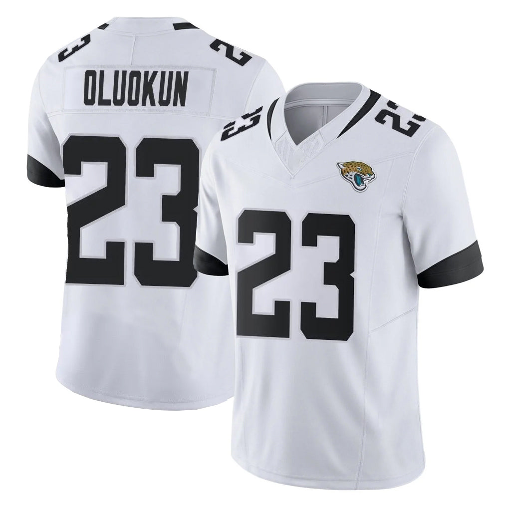 BIPIHUC J.Jaguars #23 Foyesade Oluokun Player White Vapor F.U.S.E. Limited Home Game Stitched Jerseys