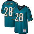 BIPIHUC J.Jaguars #28 Fred Taylor Player Mitchell & Ness Teal Legacy Replica Stitched Jerseys