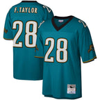 BIPIHUC J.Jaguars #28 Fred Taylor Player Mitchell & Ness Teal Legacy Replica Stitched Jerseys