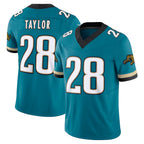BIPIHUC J.Jaguars #28 Fred Taylor Player Teal Prowler Throwback Vapor F.U.S.E. Limited Home Game Stitched Jerseys
