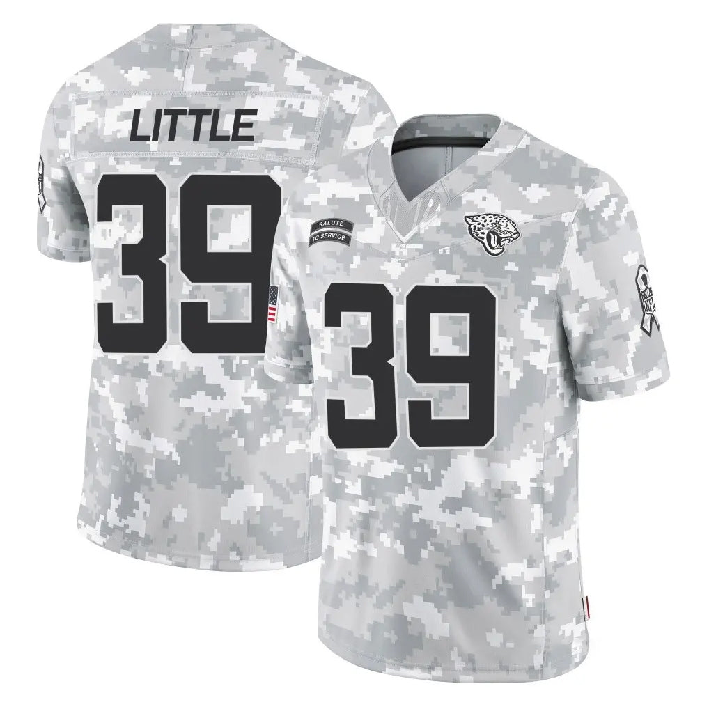 BIPIHUC J.Jaguars #39 Cam Little Player Arctic Camo Salute To Service Limited Game Stitched Jerseys