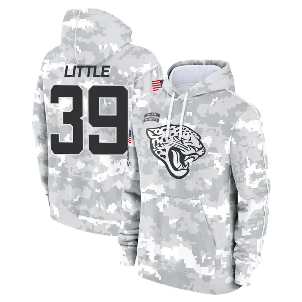 BIPIHUC J.Jaguars #39 Cam Little Player Arctic Camo Salute to Service Hoodies Limited Game Stitched Jerseys