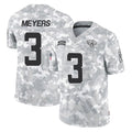 BIPIHUC J.Jaguars #3 Jakobi Meyers Player Arctic Camo Salute To Service Limited Game Stitched Jerseys