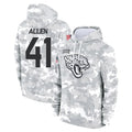 BIPIHUC J.Jaguars #41 Josh Hines-Allen Player Arctic Camo Salute to Service Hoodies Limited Game Stitched Jerseys
