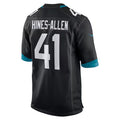 BIPIHUC J.Jaguars #41 Josh Hines-Allen Player Black Home Game Football Jerseys