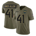 BIPIHUC J.Jaguars #41 Josh Hines-Allen Player Olive 2025 Salute To Service Limited Game Stitched Jerseys