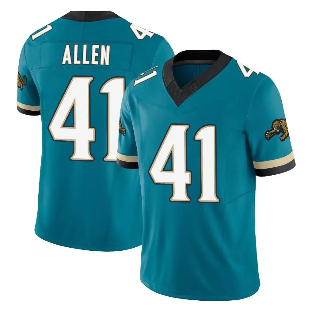 BIPIHUC J.Jaguars #41 Josh Hines-Allen Player Teal Prowler Throwback Vapor F.U.S.E. Limited Home Game Stitched Jerseys