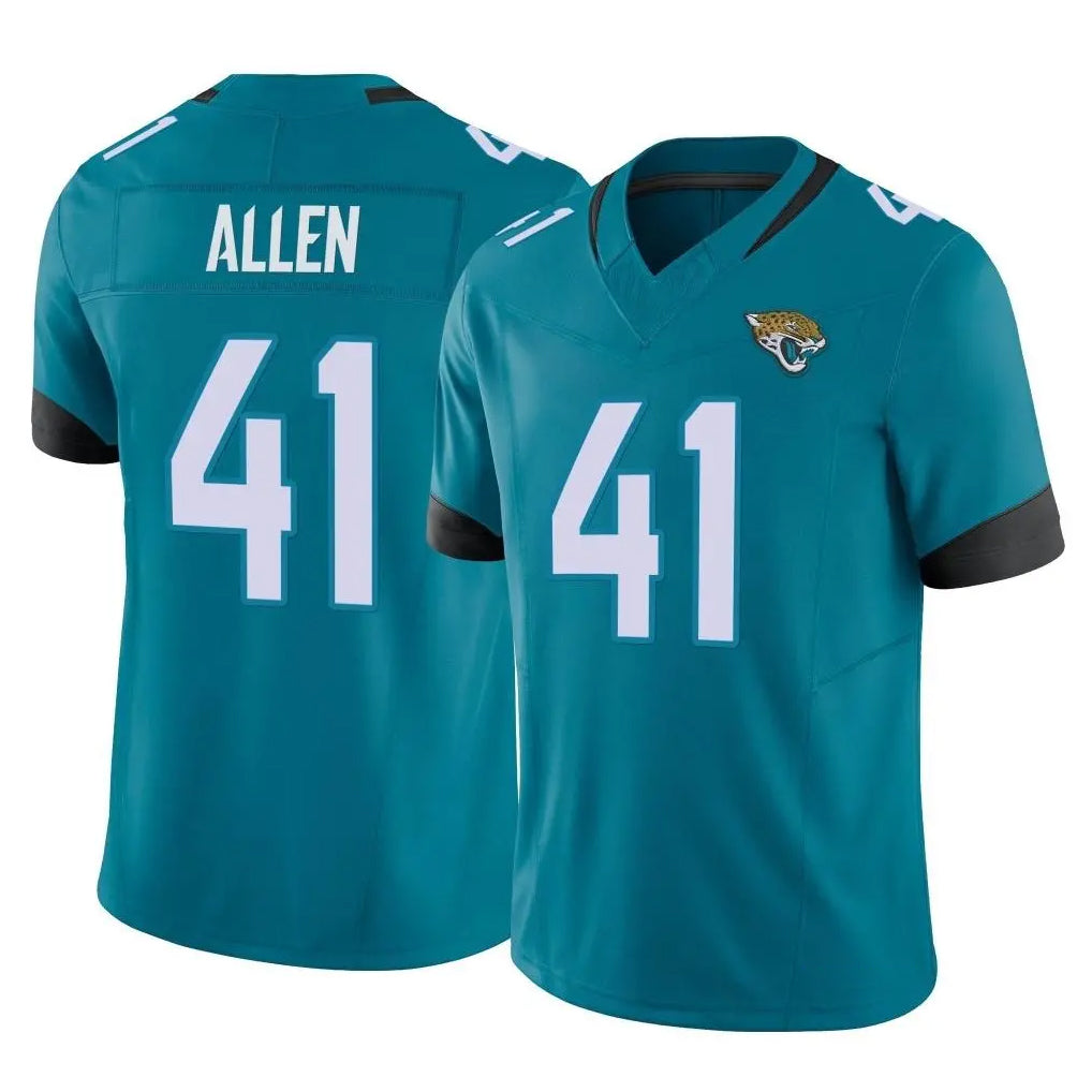 BIPIHUC J.Jaguars #41 Josh Hines-Allen Player Teal Vapor F.U.S.E. Limited Home Game Stitched Jerseys