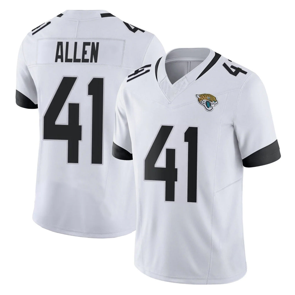 BIPIHUC J.Jaguars #41 Josh Hines-Allen Player White Vapor F.U.S.E. Limited Home Game Stitched Jerseys