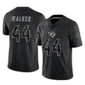 BIPIHUC J.Jaguars #44 Travon Walker Player Black Reflective Limited Game Stitched Jerseys