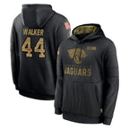 BIPIHUC J.Jaguars #44 Travon Walker Player Black Salute to Service Hoodies Limited Game Stitched Jerseys