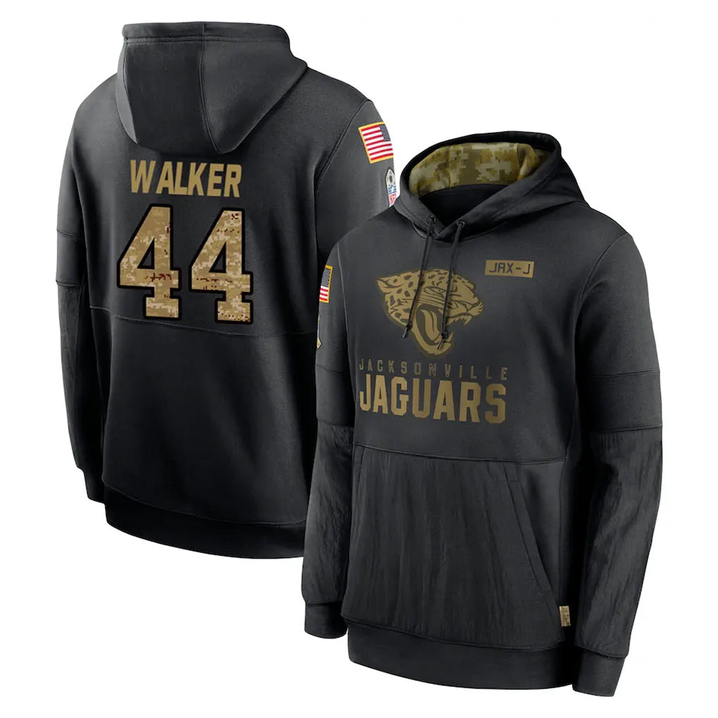 BIPIHUC J.Jaguars #44 Travon Walker Player Black Salute to Service Hoodies Limited Game Stitched Jerseys