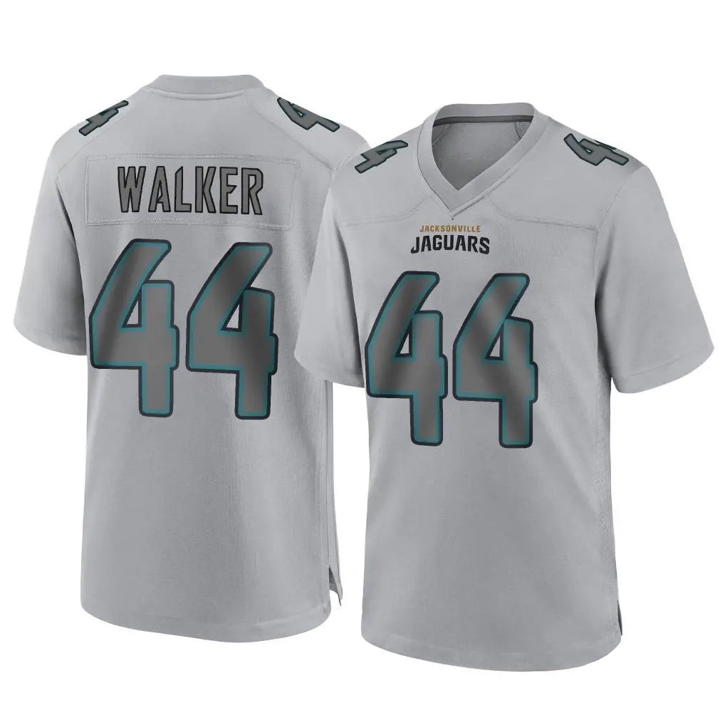 BIPIHUC J.Jaguars #44 Travon Walker Player Gray Atmosphere Fashion Home Game Stitched Jerseys