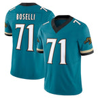 BIPIHUC J.Jaguars #71 Tony Boselli?Player Teal Prowler Throwback Vapor F.U.S.E. Limited Home Game Stitched Jerseys
