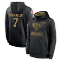 BIPIHUC J.Jaguars #7 Brian Thomas Jr. Player Black Salute to Service Hoodies Limited Game Stitched Jerseys