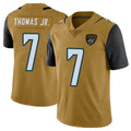 BIPIHUC J.Jaguars #7 Brian Thomas Jr. Player Gold Vapor Limited Home Game Stitched Jerseys