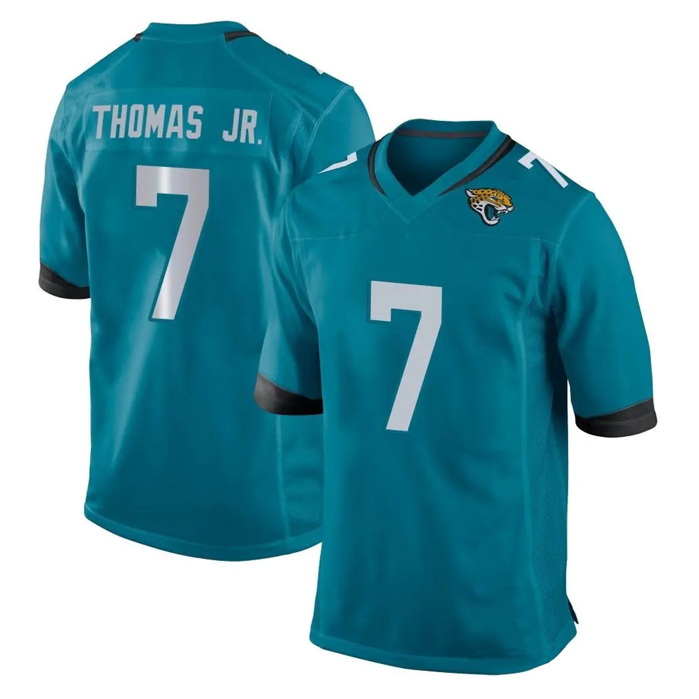 BIPIHUC J.Jaguars #7 Brian Thomas Jr. Player Teal Home Game Stitched Jerseys