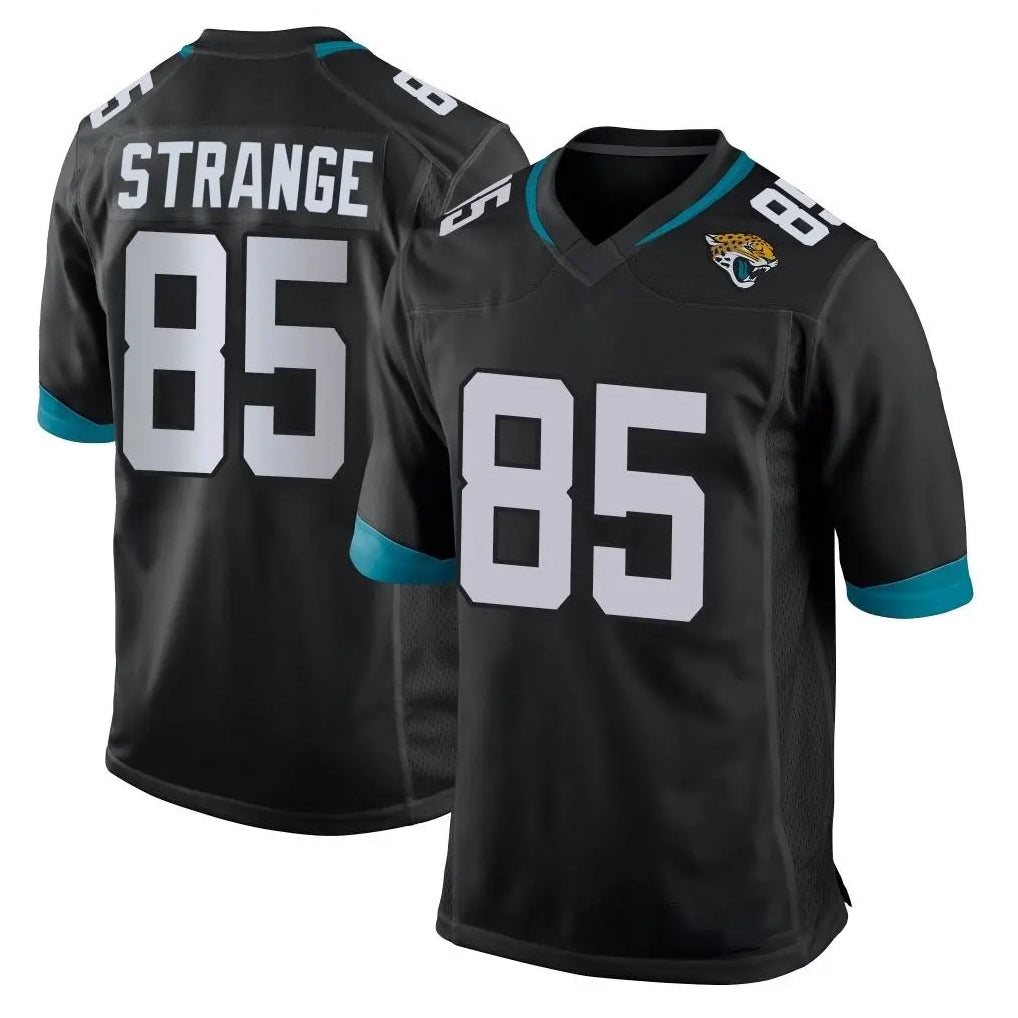 BIPIHUC J.Jaguars #85 Brenton Strange Player Black Home Game Stitched Jerseys