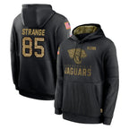 BIPIHUC J.Jaguars #85 Brenton Strange Player Black Salute to Service Hoodies Limited Game Stitched Jerseys
