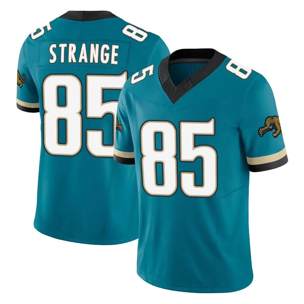 BIPIHUC J.Jaguars #85 Brenton Strange Player Teal Prowler Throwback Vapor F.U.S.E. Limited Home Game Stitched Jerseys
