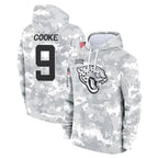 BIPIHUC J.Jaguars #9 Logan Cooke Player Arctic Camo Salute to Service Hoodies Limited Game Stitched Jerseys