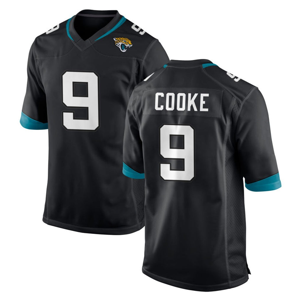 BIPIHUC J.Jaguars #9 Logan Cooke Player Black Home Game Stitched Jerseys