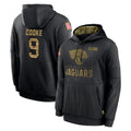 BIPIHUC J.Jaguars #9 Logan Cooke Player Black Salute to Service Hoodies Limited Game Stitched Jerseys