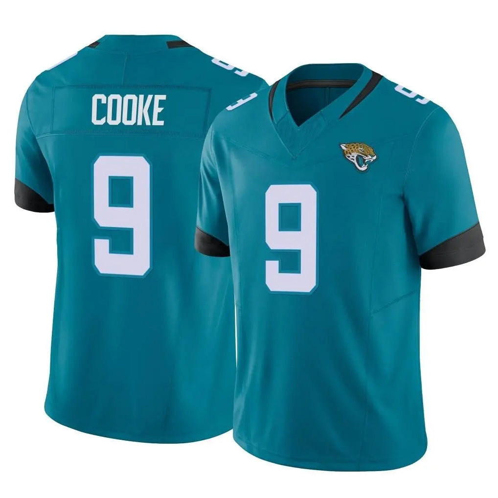 BIPIHUC J.Jaguars #9 Logan Cooke Player Teal Vapor F.U.S.E. Limited Home Game Stitched Jerseys
