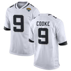 BIPIHUC J.Jaguars #9 Logan Cooke Player White Home Game Stitched Jerseys