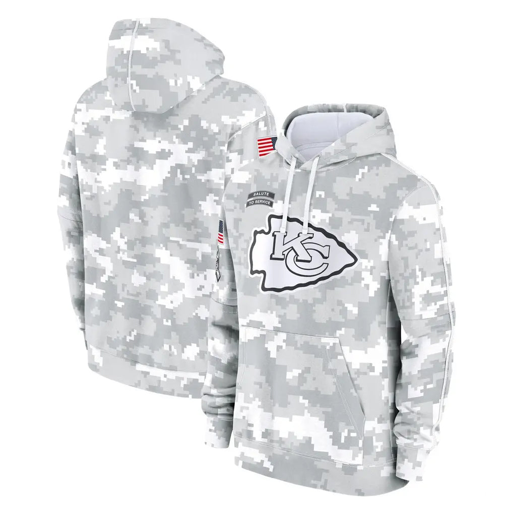 BIPIHUC KC.Chiefs Arctic Camo Salute to Service Hoodies Limited Game Blank Player Stitched Jerseys