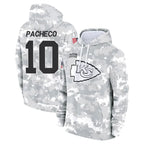 BIPIHUC KC.Chiefs #10 Isiah Pacheco Player Salute to Service Hoodies Stitched Jerseys