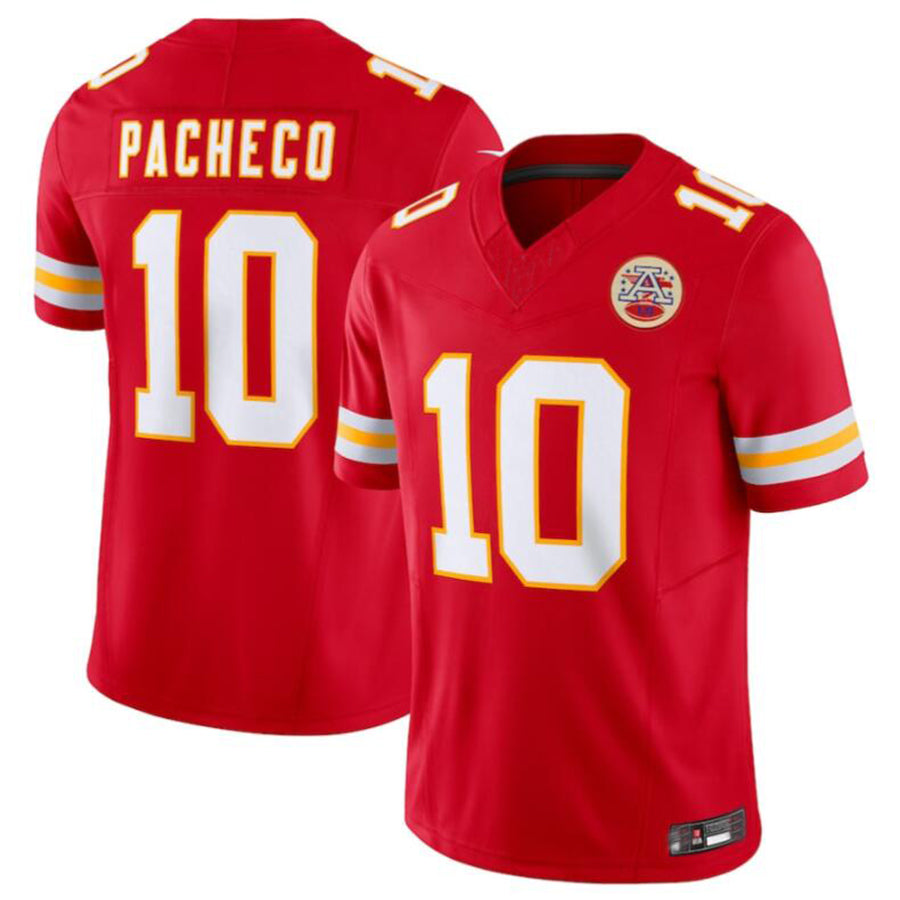 BIPIHUC KC.Chiefs #10 Isiah Pacheco Red Vapor F.U.S.E. Limited Jersey American Stitched Jersey