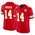BIPIHUC KC.Chiefs #14 Matt Araiza Player Red Limited Vapor F.U.S.E. Home Game Stitched Jerseys