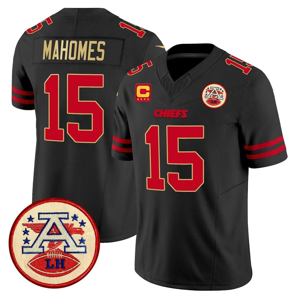 BIPIHUC KC.Chiefs #15 Patrick Mahomes Player Black Limited Vapor F.U.S.E. Home Game Stitched Jerseys