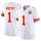 BIPIHUC KC.Chiefs #1 Xavier Worthy Player White Vapor F.U.S.E. Limited Stitched Jerseys