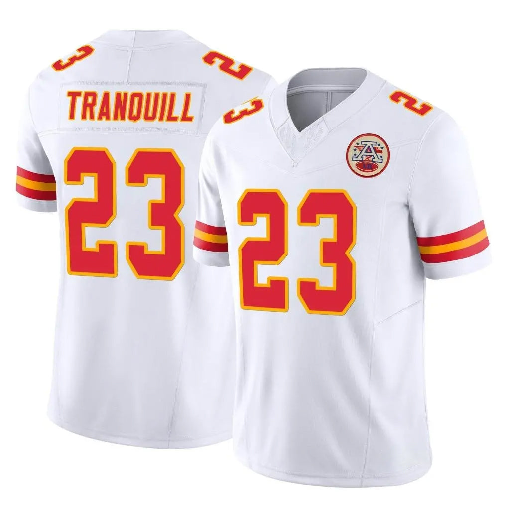 BIPIHUC KC.Chiefs #23 Drue Tranquill Player White Limited Vapor F.U.S.E. Home Game Stitched Jerseys