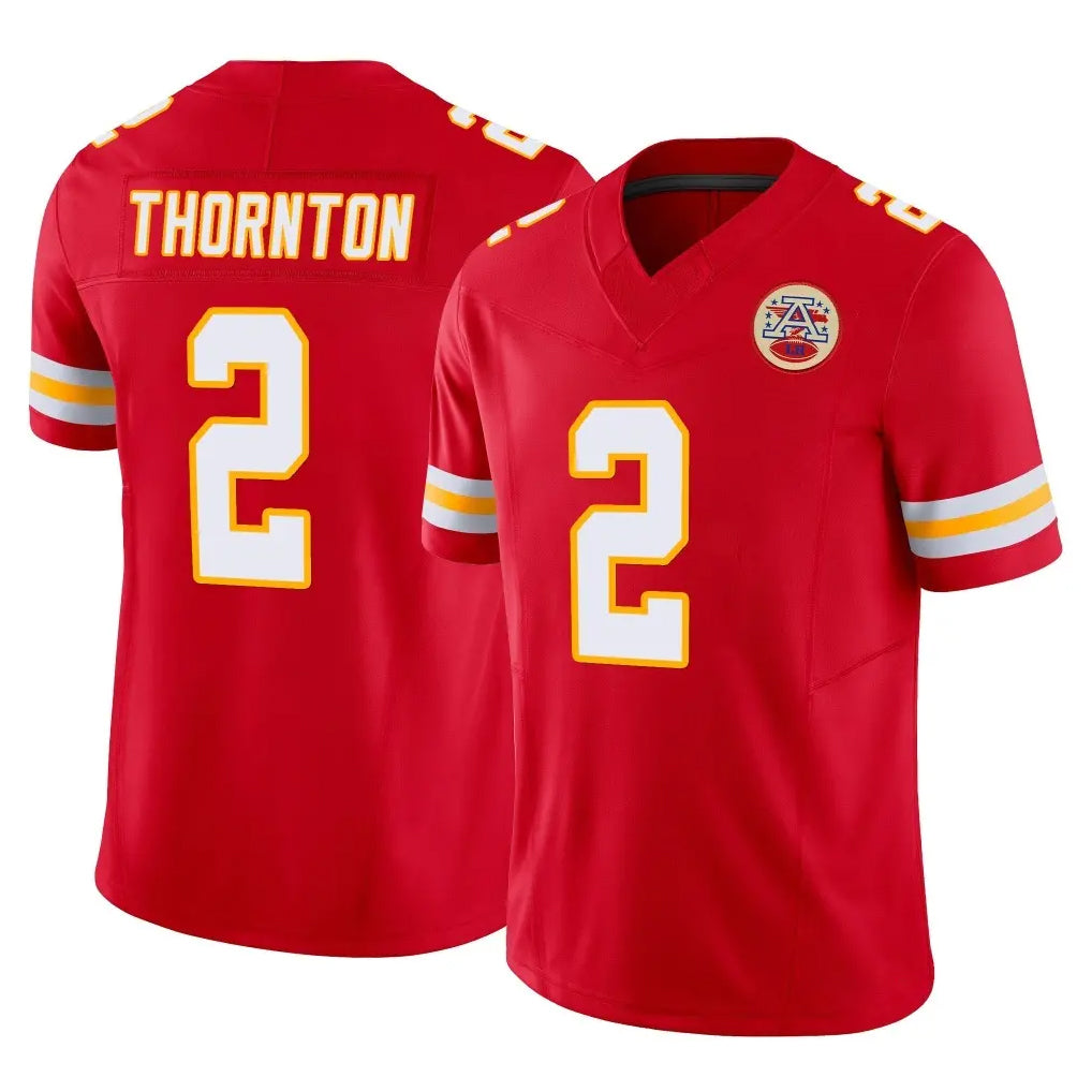 BIPIHUC KC.Chiefs #2 Tyquan Thornton Player Red Limited Vapor F.U.S.E. Home Game Stitched Jerseys