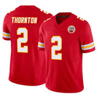 BIPIHUC KC.Chiefs #2 Tyquan Thornton Player Red Limited Vapor F.U.S.E. Home Game Stitched Jerseys