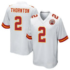 BIPIHUC KC.Chiefs #2 Tyquan Thornton Player White Home Game Stitched Jerseys