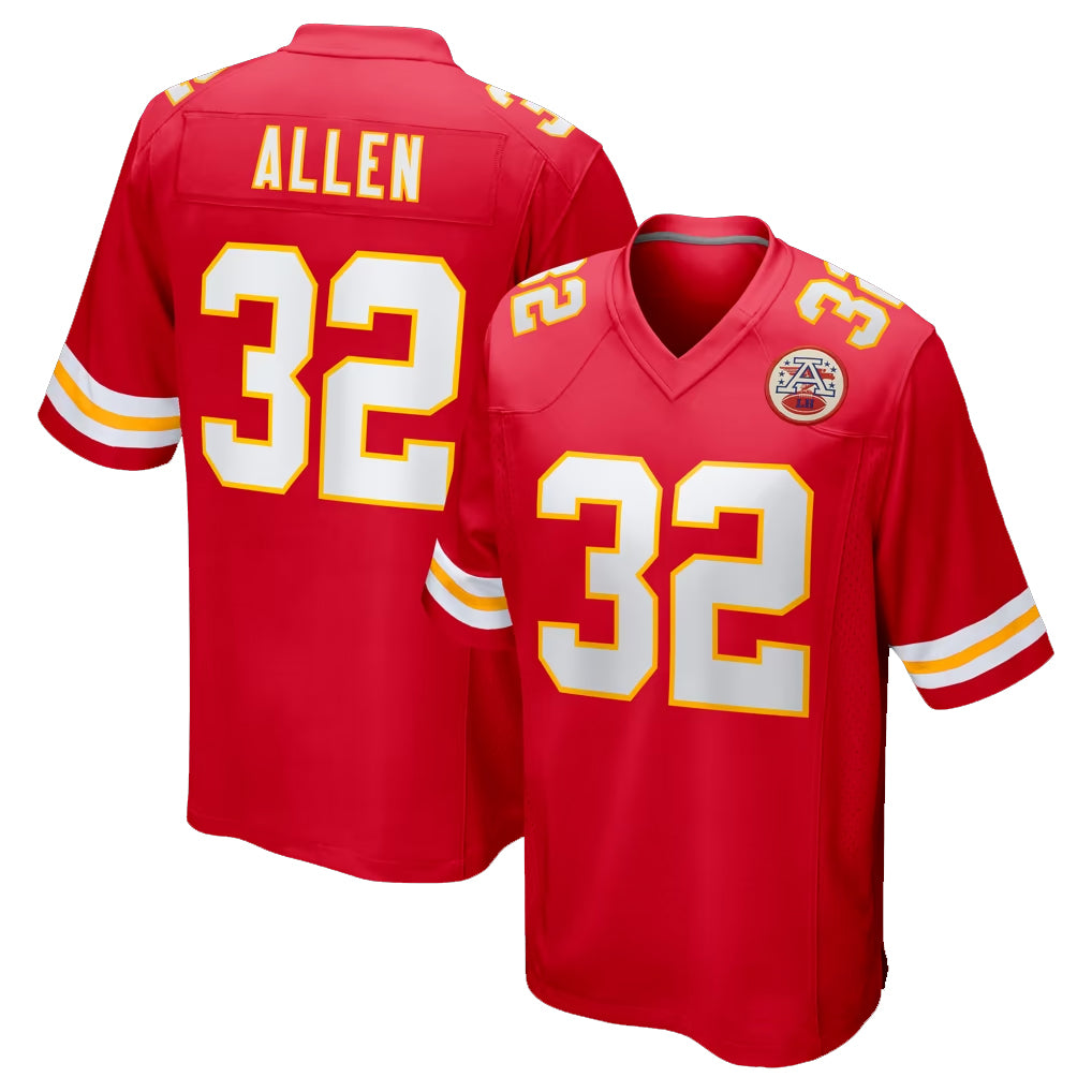 BIPIHUC KC.Chiefs #32 Marcus Allen Player Red Home Game Stitched Jerseys