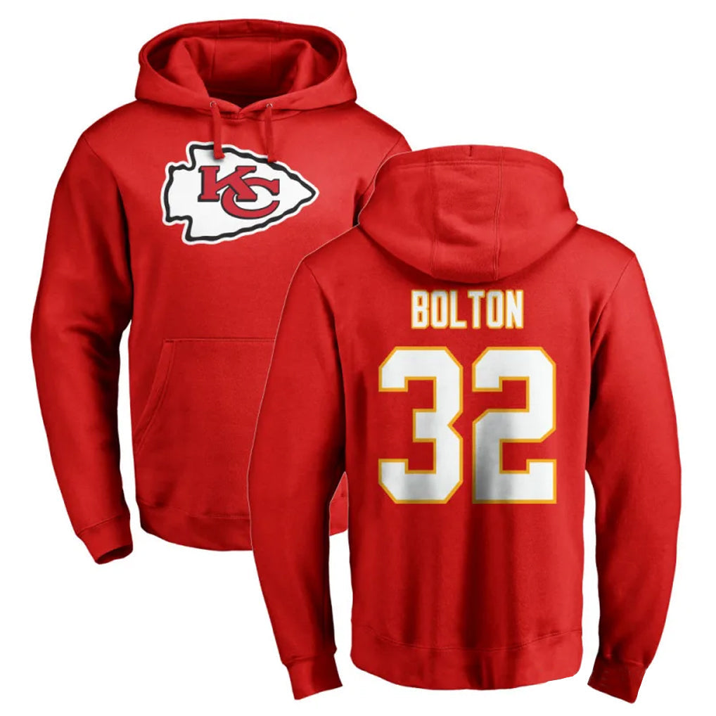 BIPIHUC KC.Chiefs #32 Nick Bolton Player Red Pullover Hoodies Stitched Jerseys