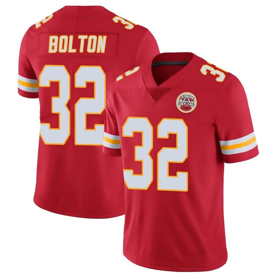 BIPIHUC KC.Chiefs #32 Nick Bolton Player Red Vapor Limited  Stitched Jerseys