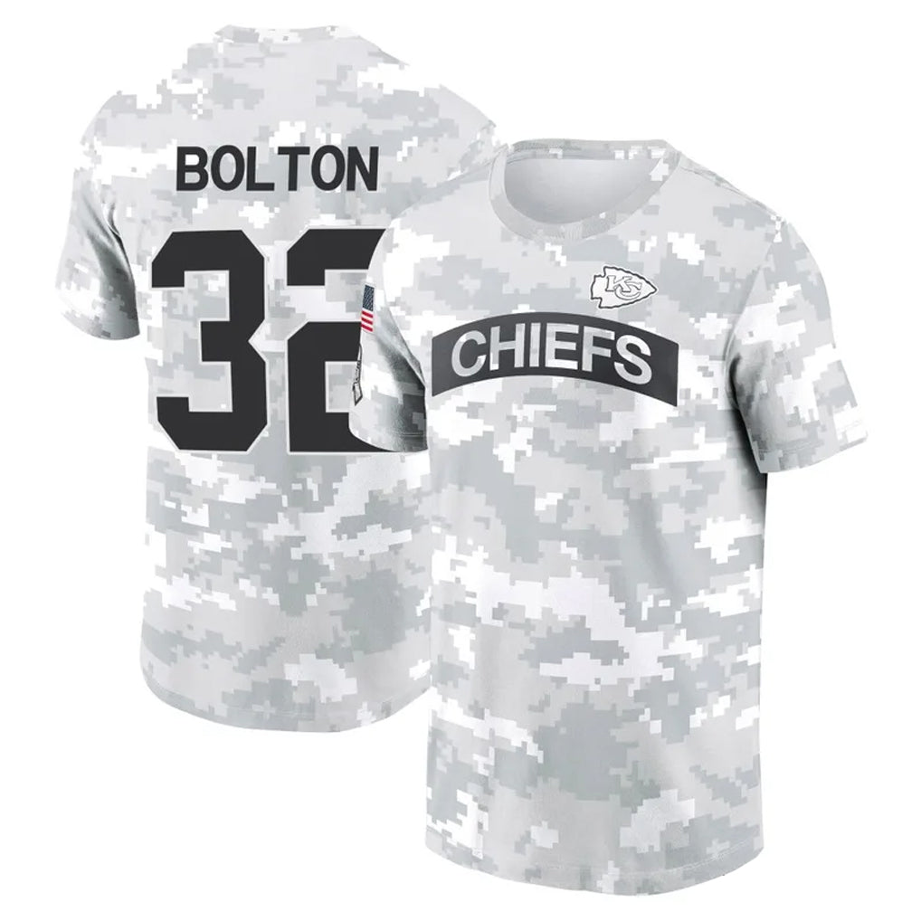 BIPIHUC KC.Chiefs #32 Nick Bolton Player Salute to Service Hoodies & T-Shirts Stitched Jerseys
