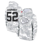 BIPIHUC KC.Chiefs #52 Creed Humphrey Player Arctic Camo Salute to Service Hoodies Limited Game Stitched Jerseys