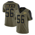 BIPIHUC KC.Chiefs #56 George Karlaftis Player Olive Salute To Service Limited Game Stitched Jerseys