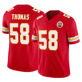 BIPIHUC KC.Chiefs #58 Derrick Thomas Player Red Limited Vapor F.U.S.E. Home Game Stitched Jerseys