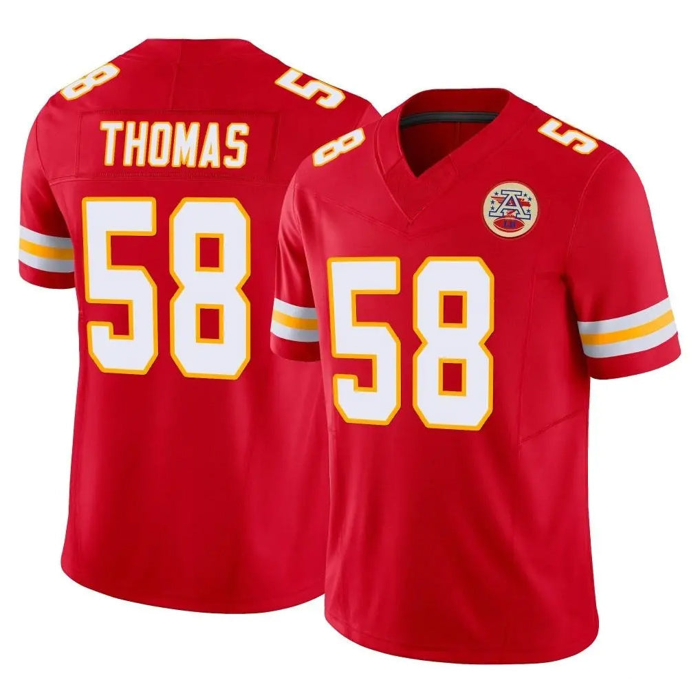 BIPIHUC KC.Chiefs #58 Derrick Thomas Player Red Limited Vapor F.U.S.E. Home Game Stitched Jerseys