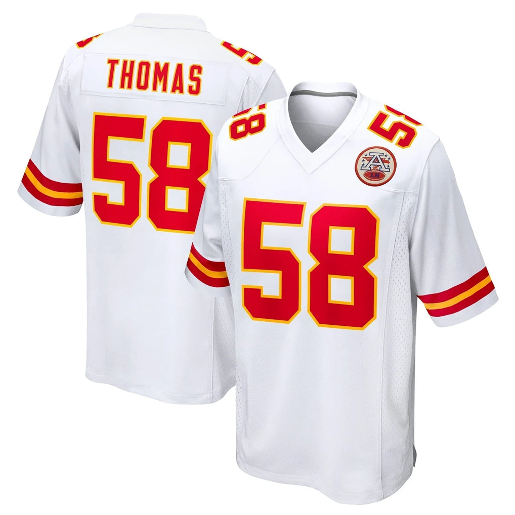 BIPIHUC KC.Chiefs #58 Derrick Thomas Player White Home Game Stitched Jerseys