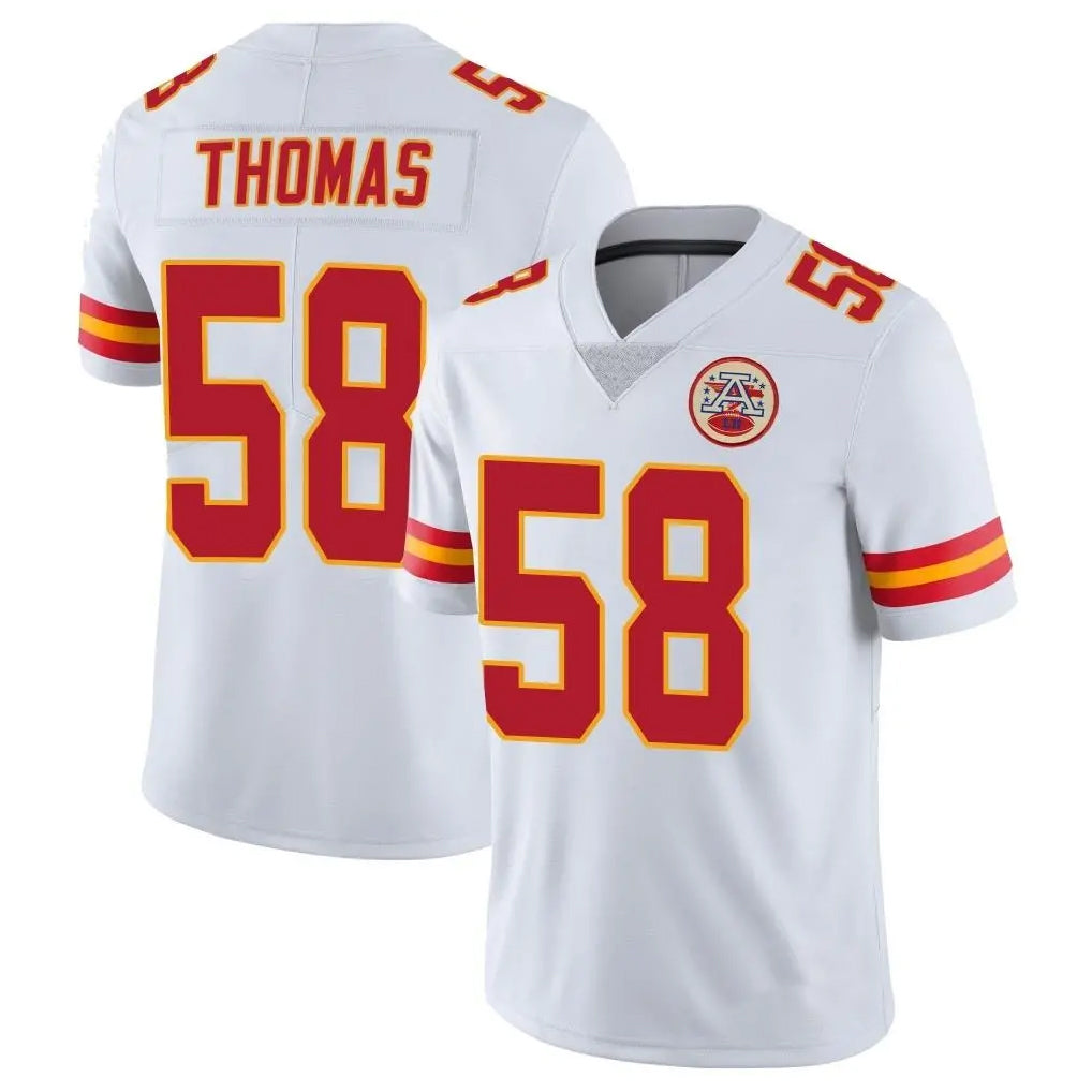 BIPIHUC KC.Chiefs #58 Derrick Thomas Player White Limited Vapor Untouchable Home Game Stitched Jerseys