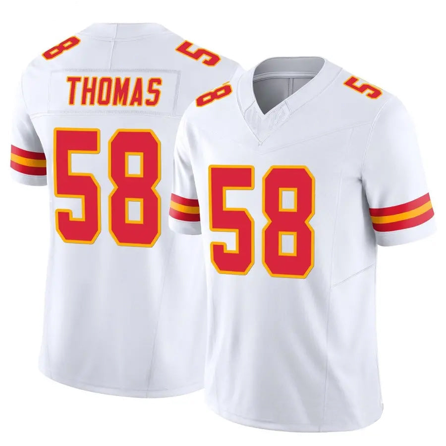 BIPIHUC KC.Chiefs #58 Derrick Thomas Player White Vapor F.U.S.E. Limited Stitched Jerseys